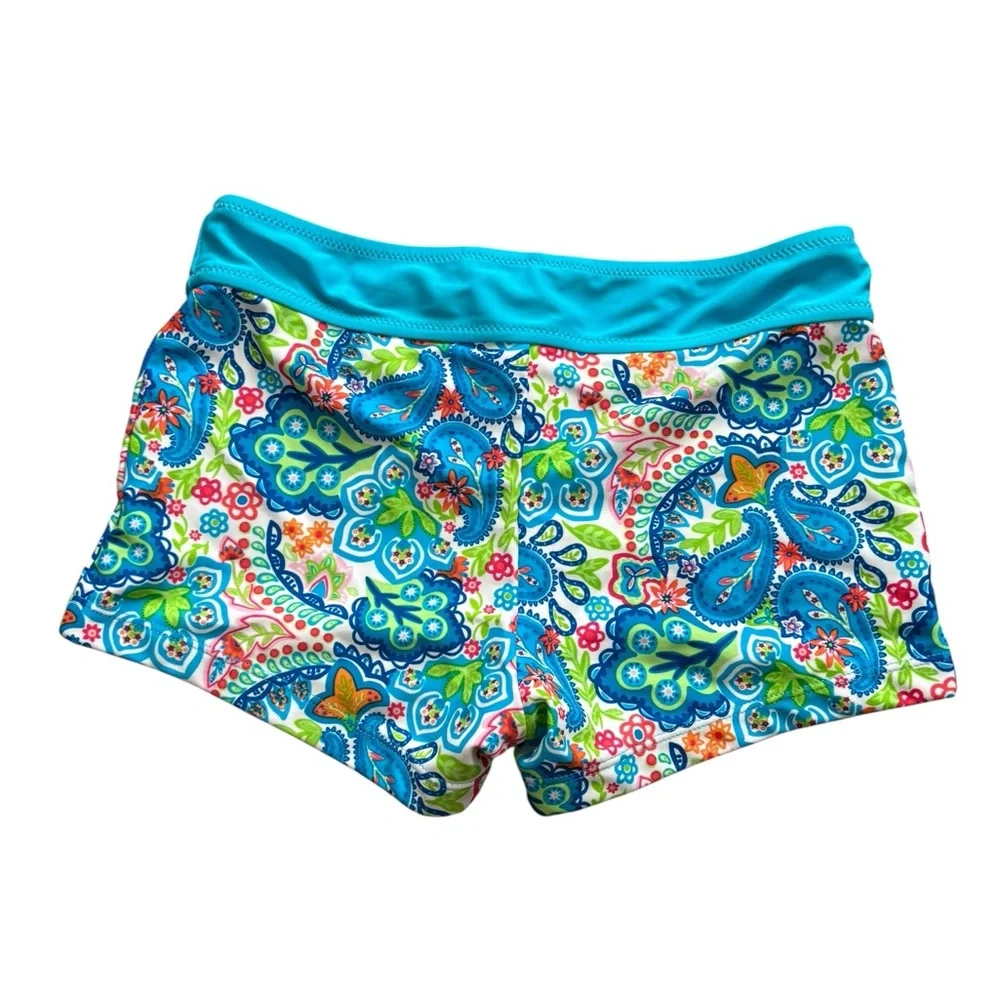 Tommy Bahama Girls Size 12 Swim Bottoms Colorful Floral Pattern‎ - Gently Used